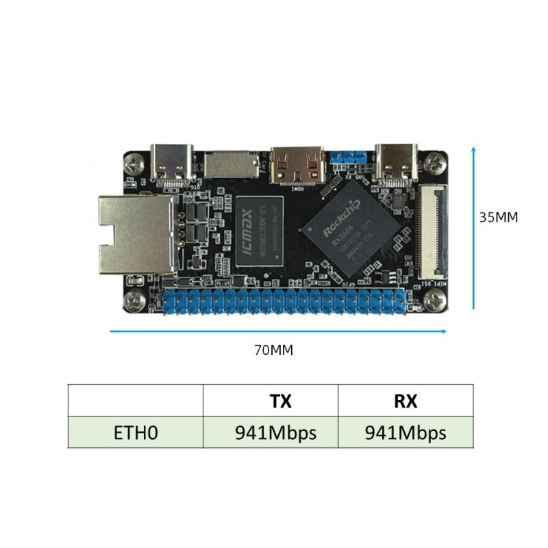 पॉकेट-आकाराचा RK3566 SBC सिंगल बोर्ड संगणक