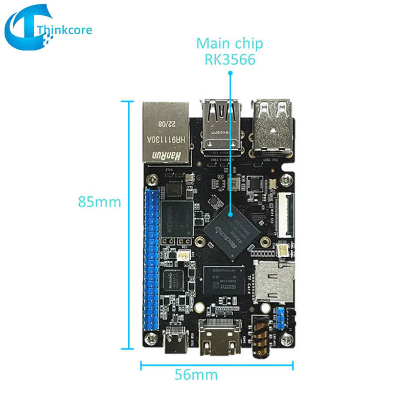 RK3566 SBC सिंगल बोर्ड संगणक रास्पबेरी पाई सह सुसंगत